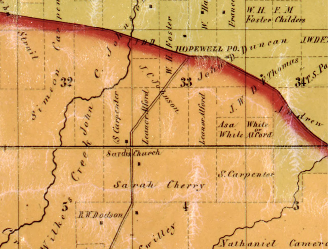 Location of our Family held as slaves in 1850's