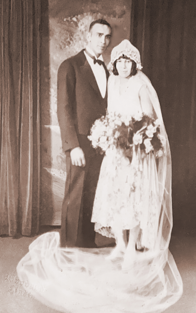 1. Unidentified marriage. It seems to be the 1920's era by the clothing.