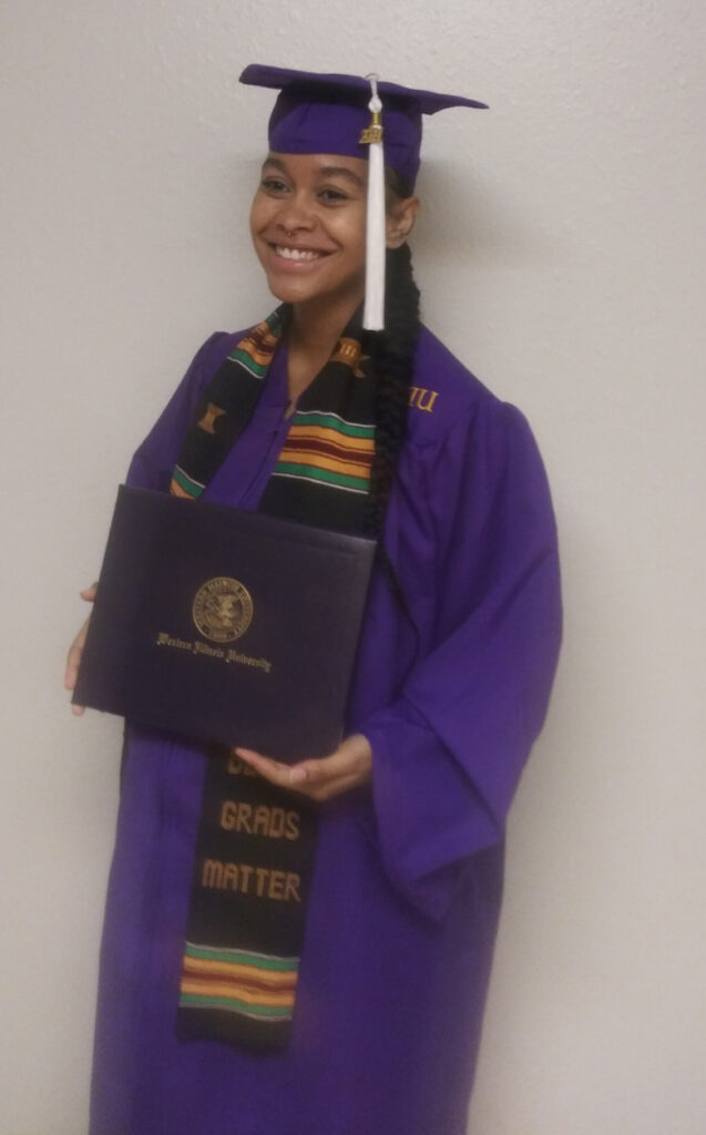 Ashley graduated 5/15/21 from Western Illinois University