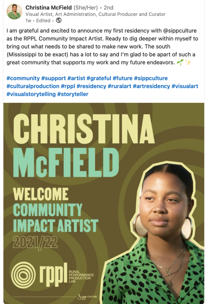 Congratulations Christina!