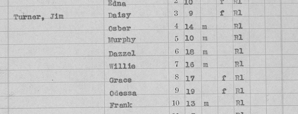 Jim 1939 School List