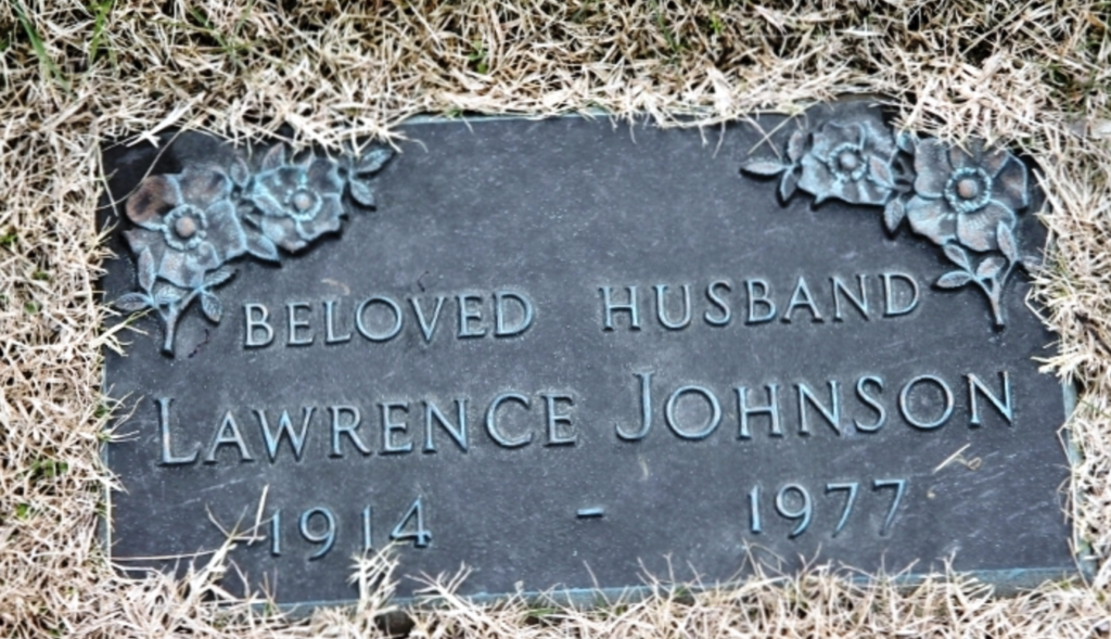 Lawrence Johnson, Sr gravestone
