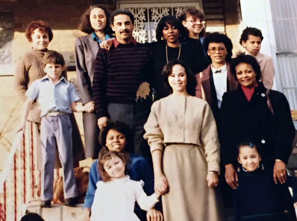 Riley Family 2:Back row: Leslie, Manuel (Willie Jr.'s son) standing in front of her, Linnie (Leslie's daughter), Harold (Metholonia's son), Teresa (Daisy's daughter), Shirley (Manuel's mother), Quiermo (Shirley and Wilie's son). The two ladies standing in front of Quiermo are Uncle Marcel's daughters. Sitting is Joni (Daisy's daughter), Christina (Willie Jr.'s daughter), standing next to Joni is Holly (Leslie's daughter) and the other little girl in front in Brandy who was a family friend to Aunt Daisy.