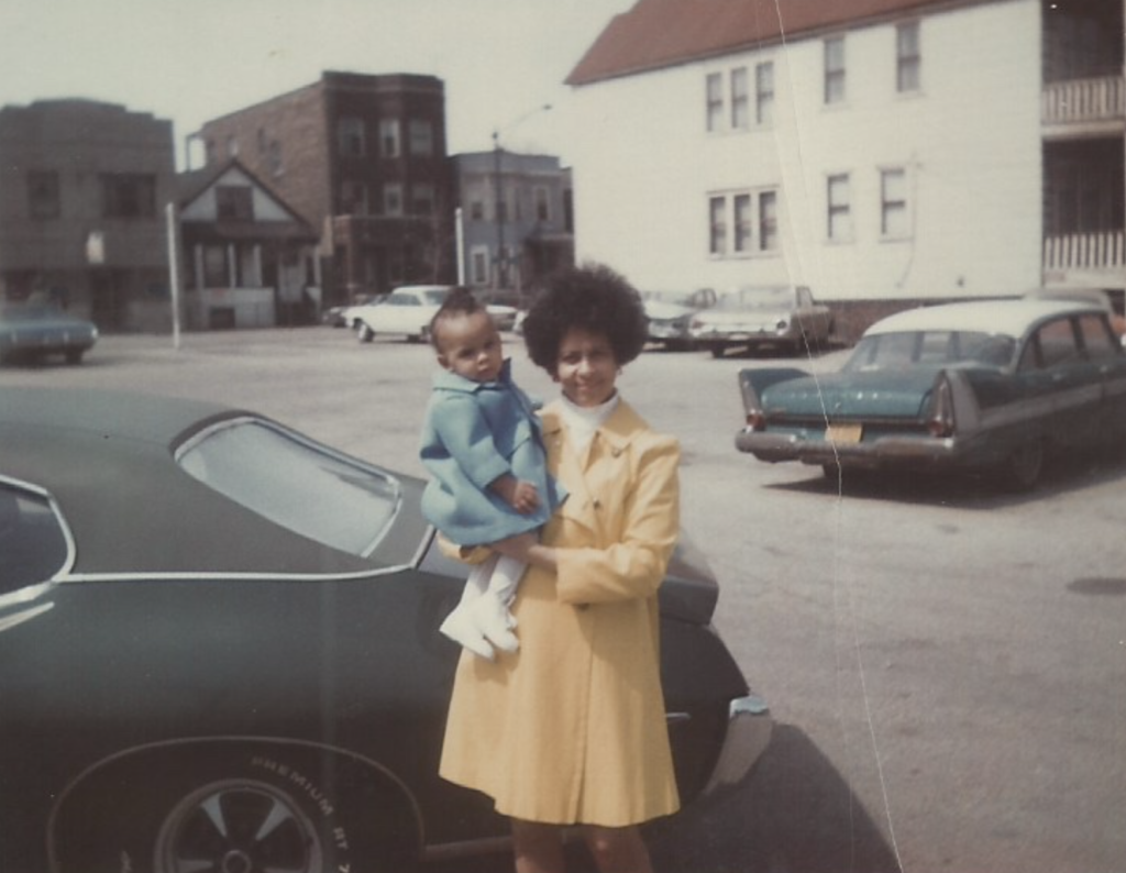 Maxine and one of the twins 1971